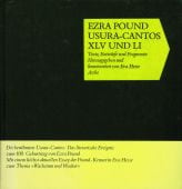 Usura-Cantos XLV und LI: Texte, Entwürfe, Fragmente, EAN/ISBN-13: 9783716020197