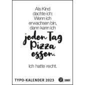 Funi Smart Art: Typo-Kalender 'Als Kind dachte ich...' 2023, DUMONT Kalenderverlag Gmbh & Co. KG, EAN/ISBN-13: 4250809649467