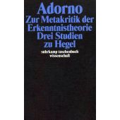 Zur Metakritik der Erkenntnistheorie, Adorno, Theodor W, Suhrkamp, EAN/ISBN-13: 9783518293058