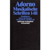 Musikalische Schriften I-III, Adorno, Theodor W, Suhrkamp, EAN/ISBN-13: 9783518293164