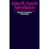 Sprechakte, Searle, John R, Suhrkamp, EAN/ISBN-13: 9783518280584