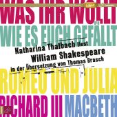 Katharina Thalbach liest William Shakespeare in der Übersetzung von Thomas Brasch, EAN/ISBN-13: 9783864843471