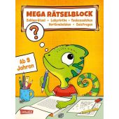Mega Rätselblock - Zahlenrätsel, Labyrinthe, Teekesselchen, Wortknobeleien, Quizfragen, EAN/ISBN-13: 9783551192059