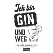 Typo-Sprüche-Kalender s/w Wochenplaner 2026 - mit 53 witzigen Sprüchen, Harenberg, EAN/ISBN-13: 9783840036811