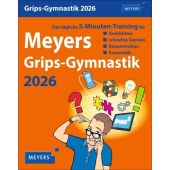 Meyers Grips-Gymnastik Tagesabreißkalender 2026 - Das tägliche 5-Minuten-Training für Gedächtnis, schnelles Denken, Konzentration, Kreativität, EAN/ISBN-13: 9783840036033