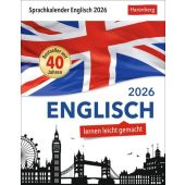 Englisch Sprachkalender 2026 - Englisch lernen leicht gemacht - Tagesabreißkalender, Harenberg, EAN/ISBN-13: 9783840035838