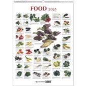 Food 2026 - Bildkalender 50x70 cm - mit kurzen Beschreibungen zu den Obst- und Gemüsesorten - Küchenkalender - Dumont - Posterkalender, EAN/ISBN-13: 4069095008724