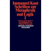 Schriften zur Metaphysik und Logik 1 - Werkausgabe 5