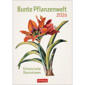 Bunte Pflanzenwelt Wochenplaner 2026 - 53 historische Illustrationen, Harenberg, EAN/ISBN-13: 9783840037443
