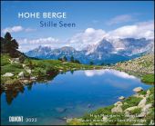 Hohe Berge - Stille Seen 2022 - Wandkalender 52 x 42,5 cm - Spiralbindung, EAN/ISBN-13: 4250809648064
