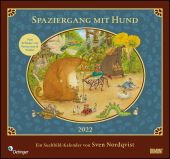 Sven Nordqvist: Spaziergang mit Hund 2022 - DUMONT Kinder-Kalender - Mit 12 Such- und Wimmelbildern - Format 38,0 x 35,5 cm, EAN/ISBN-13: 4250809648453