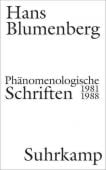 Phänomenologische Schriften, Blumenberg, Hans, Suhrkamp, EAN/ISBN-13: 9783518587218
