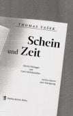 Schein und Zeit, Vasek, Thomas, MSB Matthes & Seitz Berlin, EAN/ISBN-13: 9783957576385